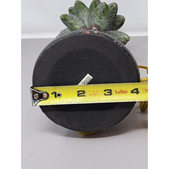 Hand-Painted Monkey Palm Tree Table Lamp Base With Brown & Green Tropical Design - Picture 6 of 10